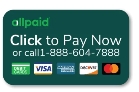 allpaid card with logos of payments accepted