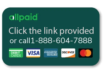 Click the link to pay via AllPaid. Click the link to the left or above to pay via AllPaid.